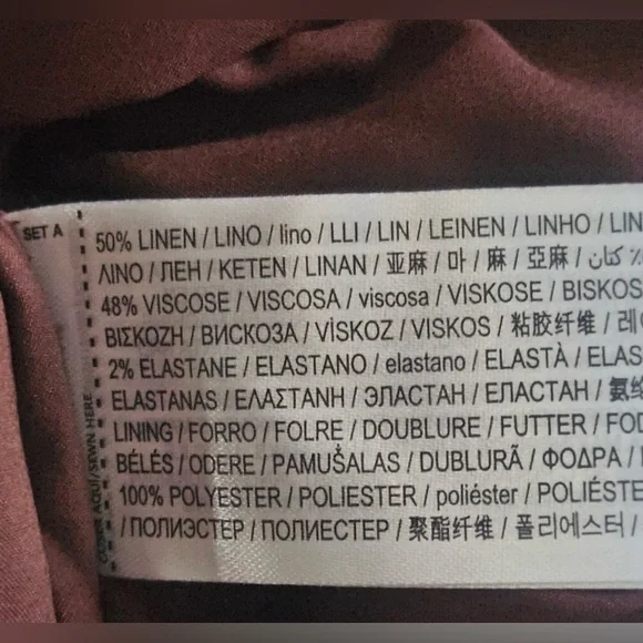 BNWT Mango Linen Blend Dress - Picture 6 of 7